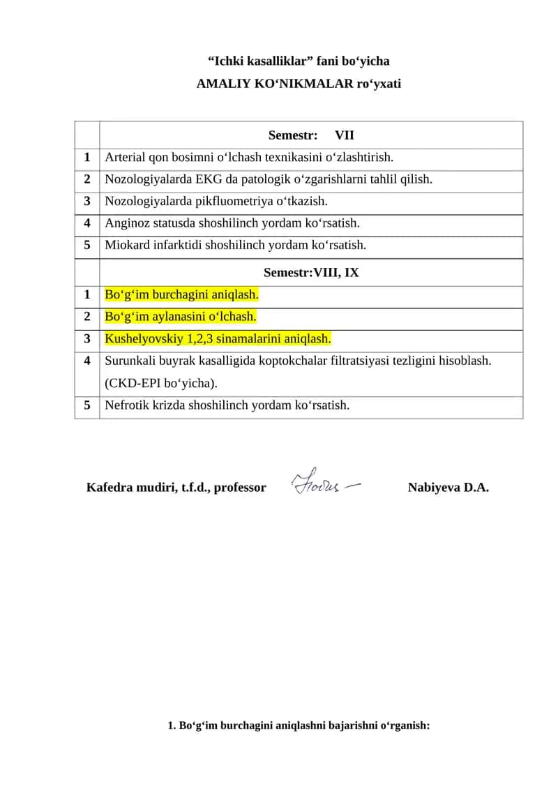 "Bo‘g‘im burchagini aniqlashni bajarishni o‘rganish" 1