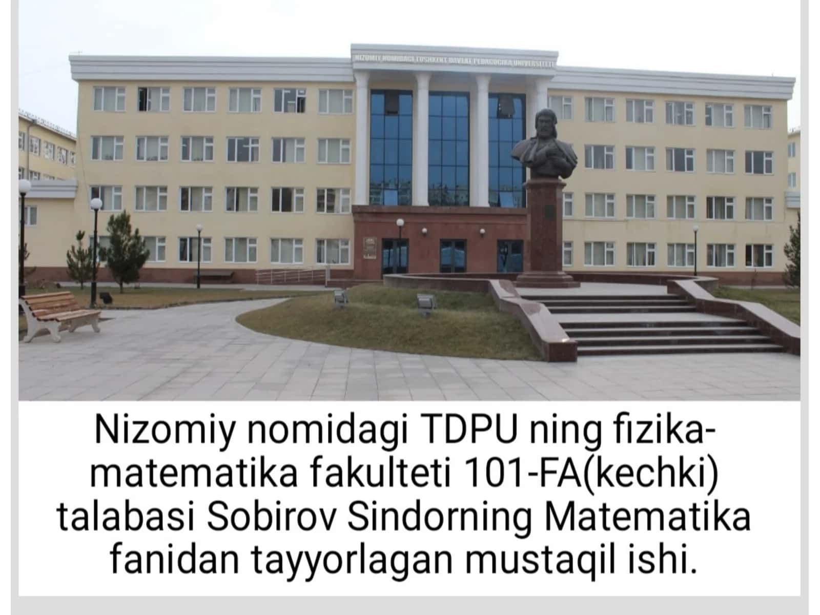 Ko’p o’zgaruvchi funksiya 1