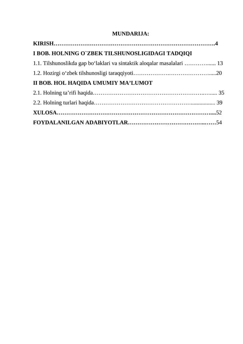 HOLNING O`ZBEK TILSHUNOSLIGIDAGI TADQIQI 1