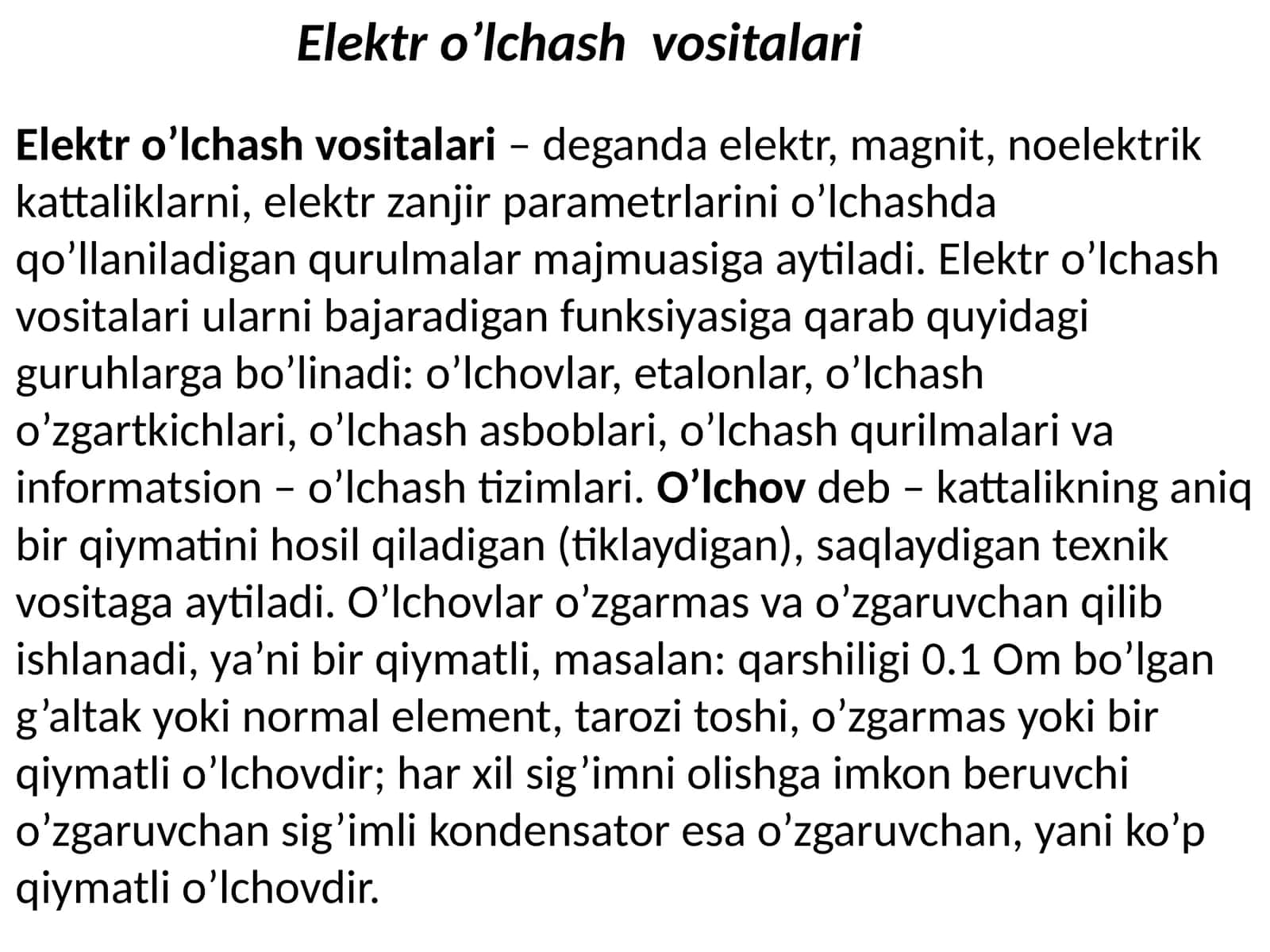 Elektro’lchashvositalari 1