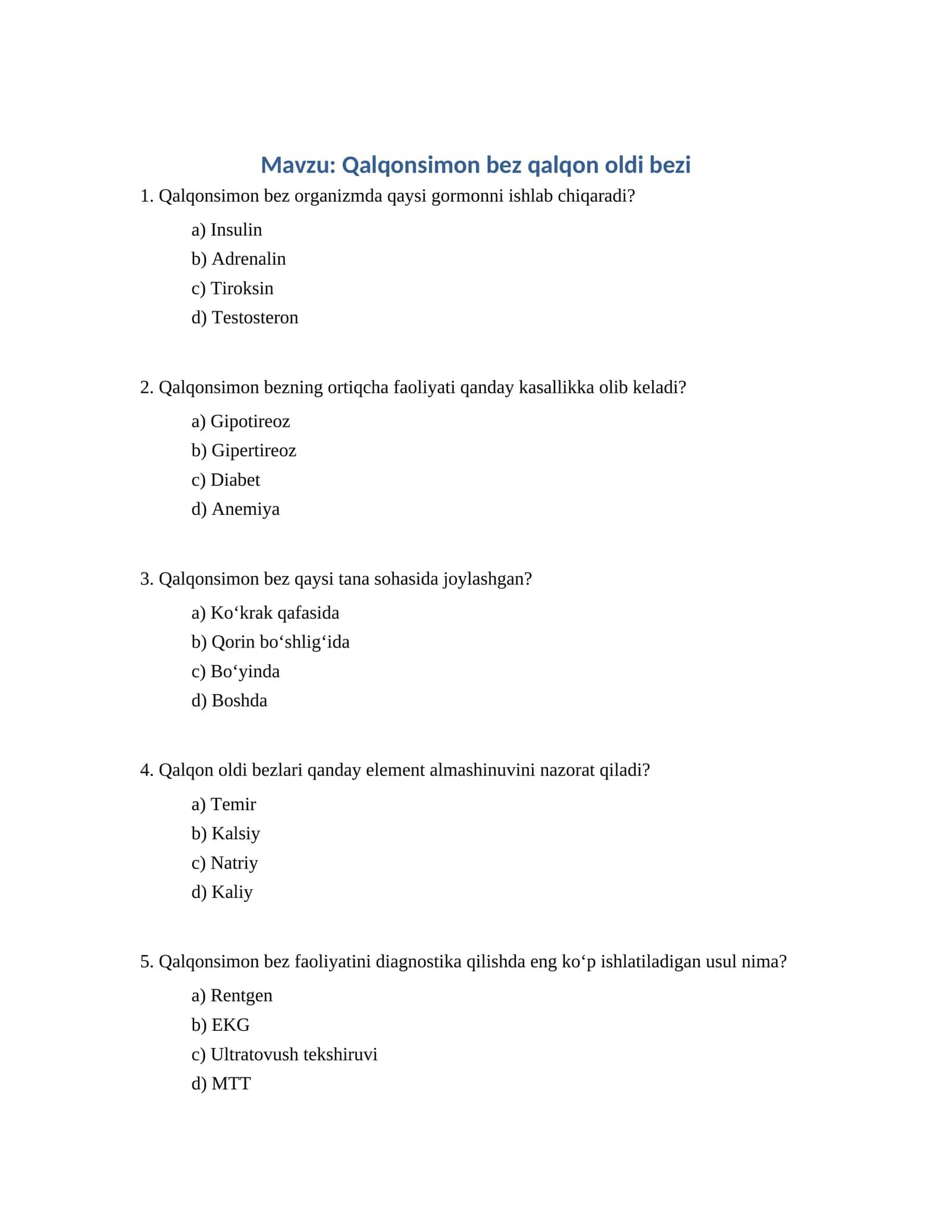 Qalqonsimon bez qalqon oldi bezi 1