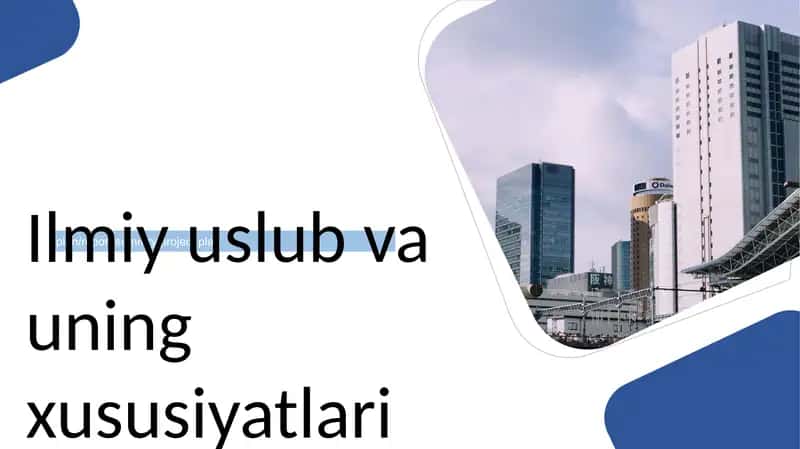 ilmiy uslub 1