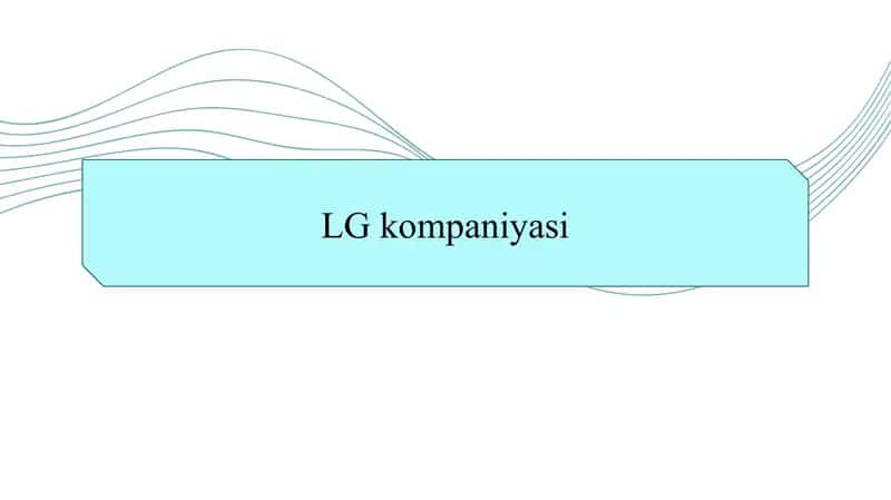 LG kompaniyasi  SLAYD 1