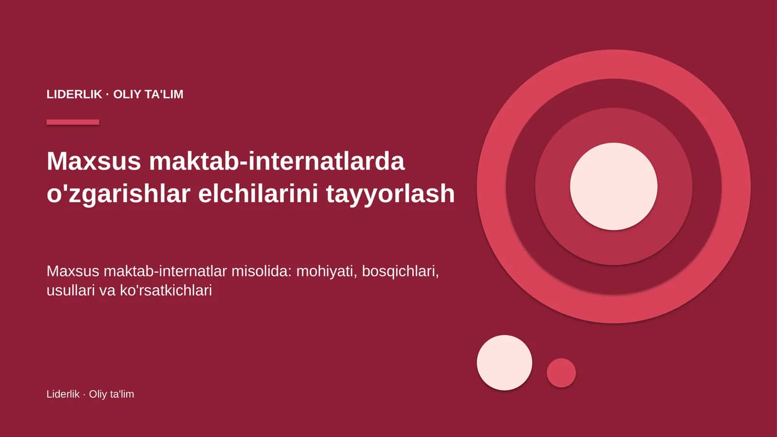 maxsus maktab internatlarda o'zgarishlar elchilarini tayyorlash 8578 1