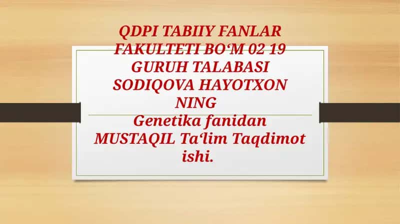 Epigenez Va Preformizm oqimlari 1