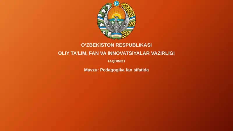 Pedagogika fanining mohiyati va asosiy tushunchalari 1