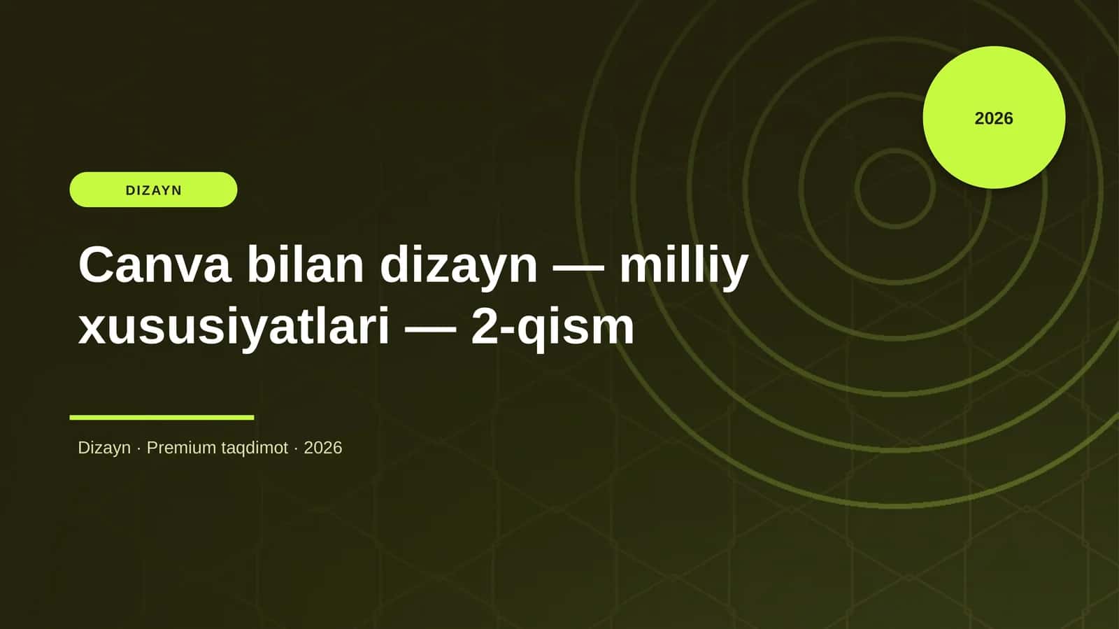 Canva bilan dizayn — milliy xususiyatlari — 2-qism 1