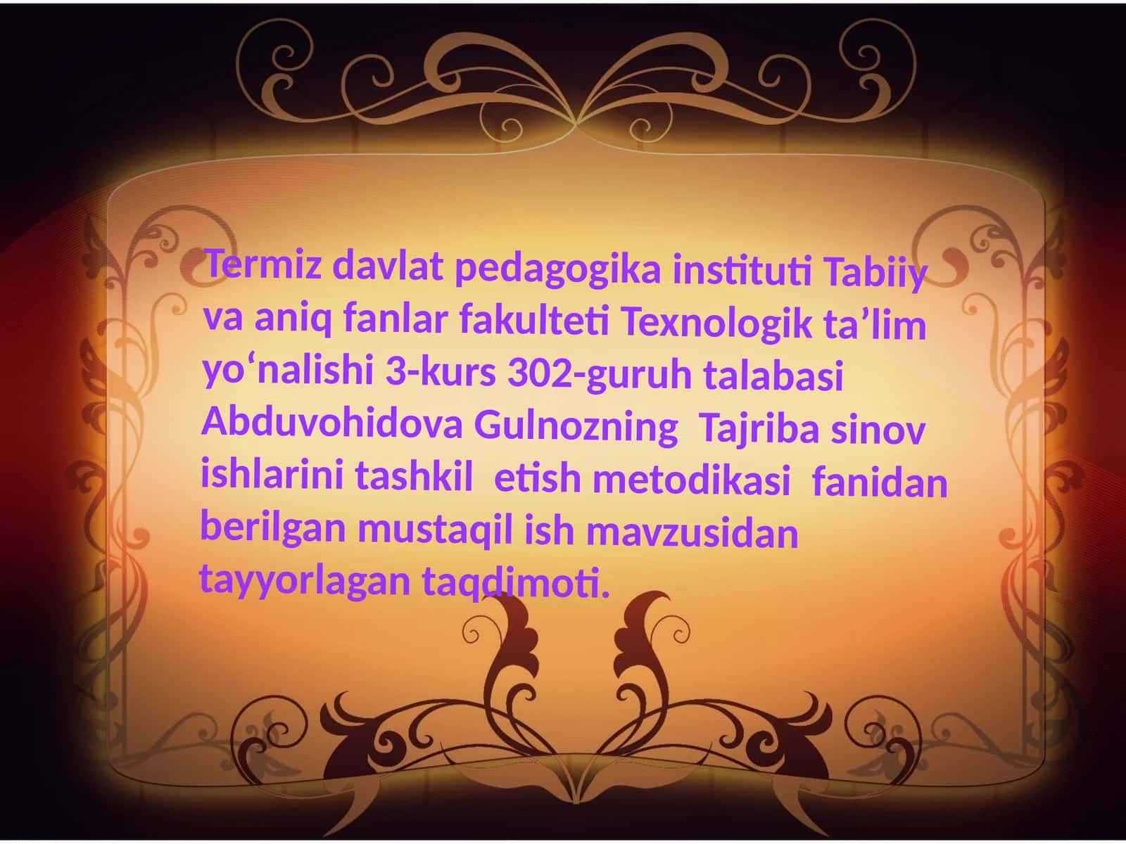 Pastnoklassik davr ilm-fanning rivojlanishi 1