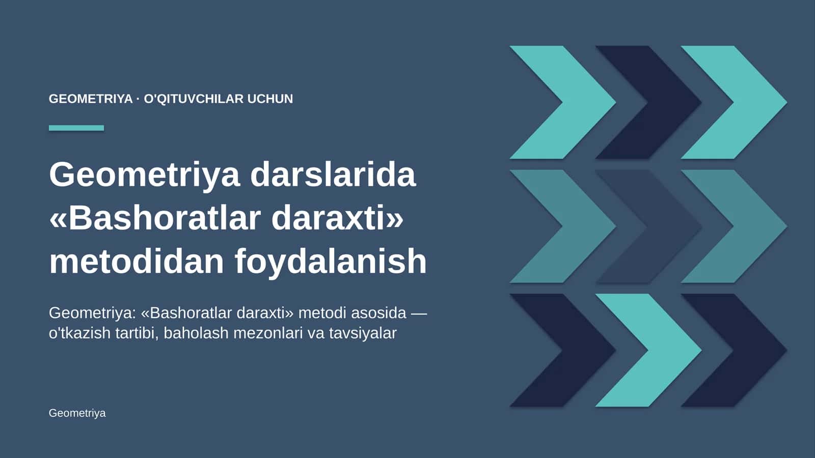 geometriya darslarida bashoratlar daraxti metodidan foydalanish 3653 1