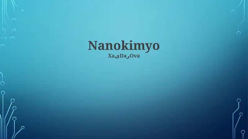 Nanokimyo 1