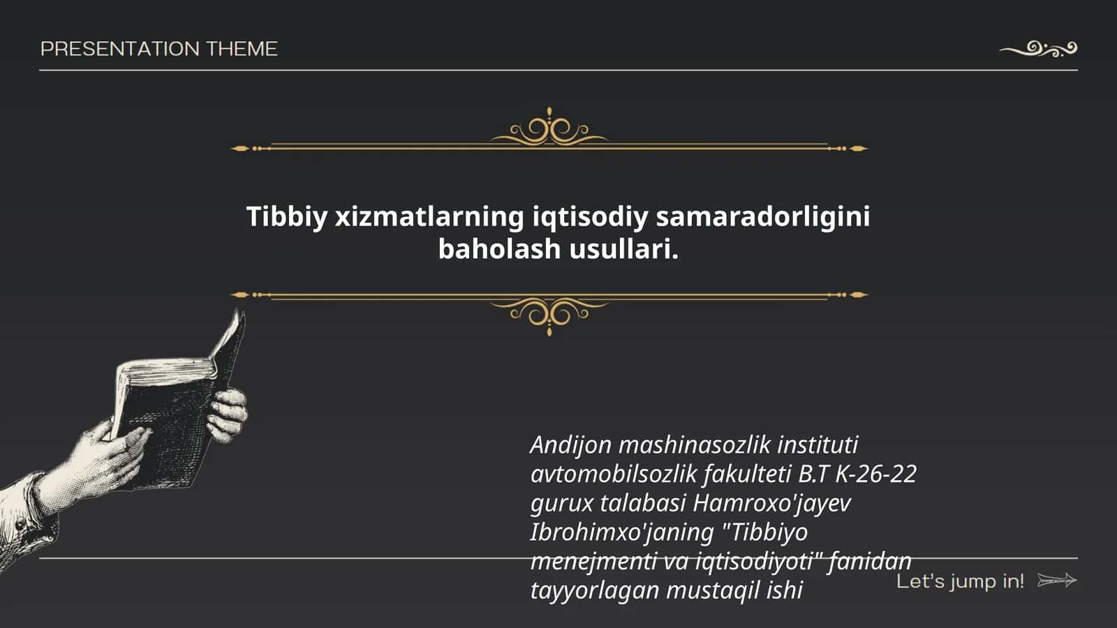 Tibbiy xizmatlarning iqtisodiy samaradorligini baholash usullari 1