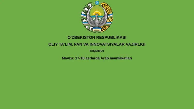 17-18asrlardaArabmamlakatlari 1