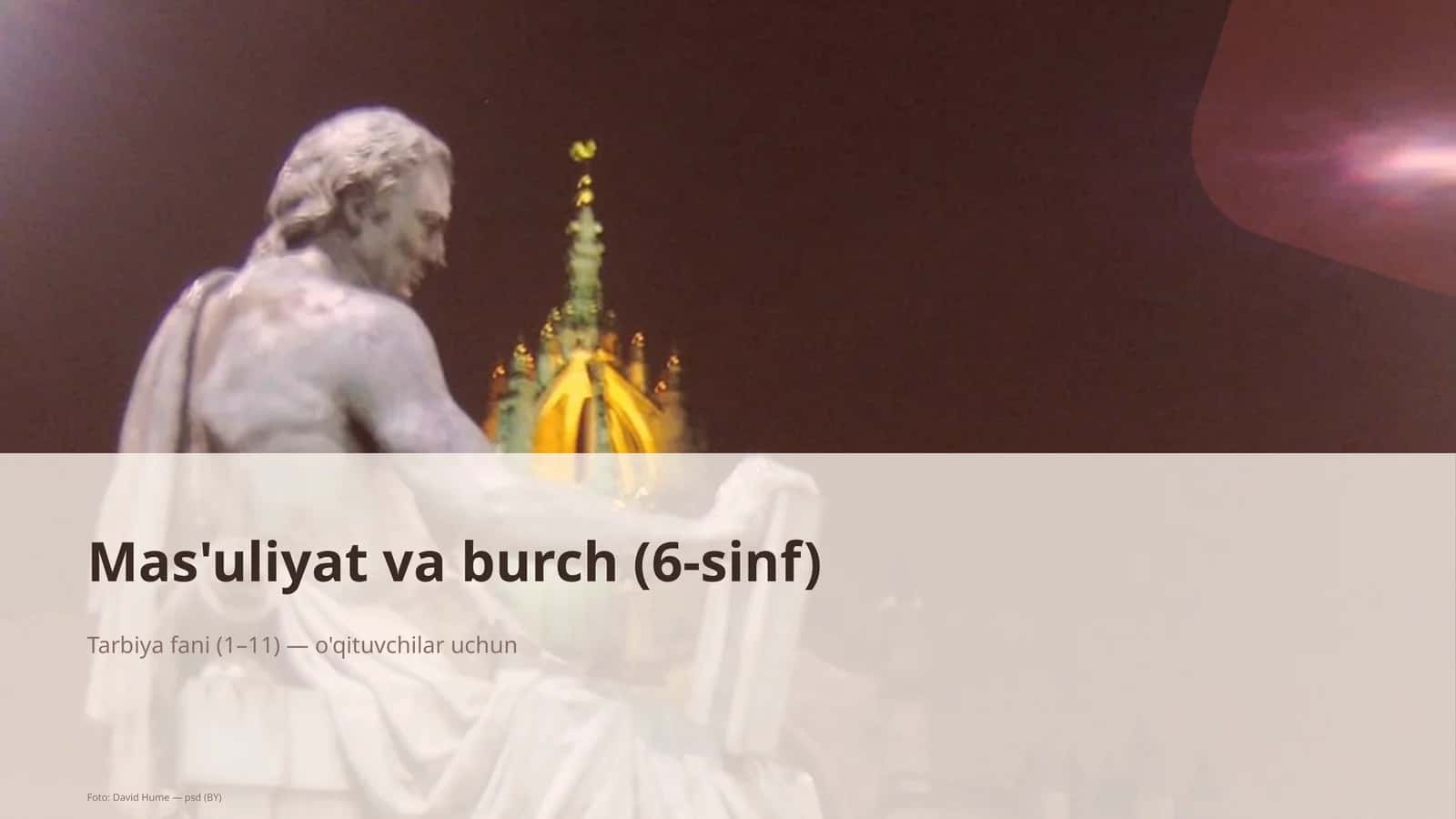 Mas'uliyat va burch (6-sinf) 1