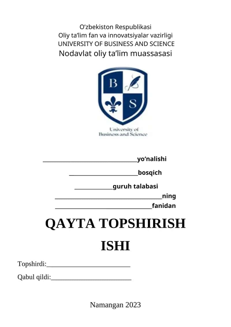 Nodavlat oliy ta’lim muassasasi 1