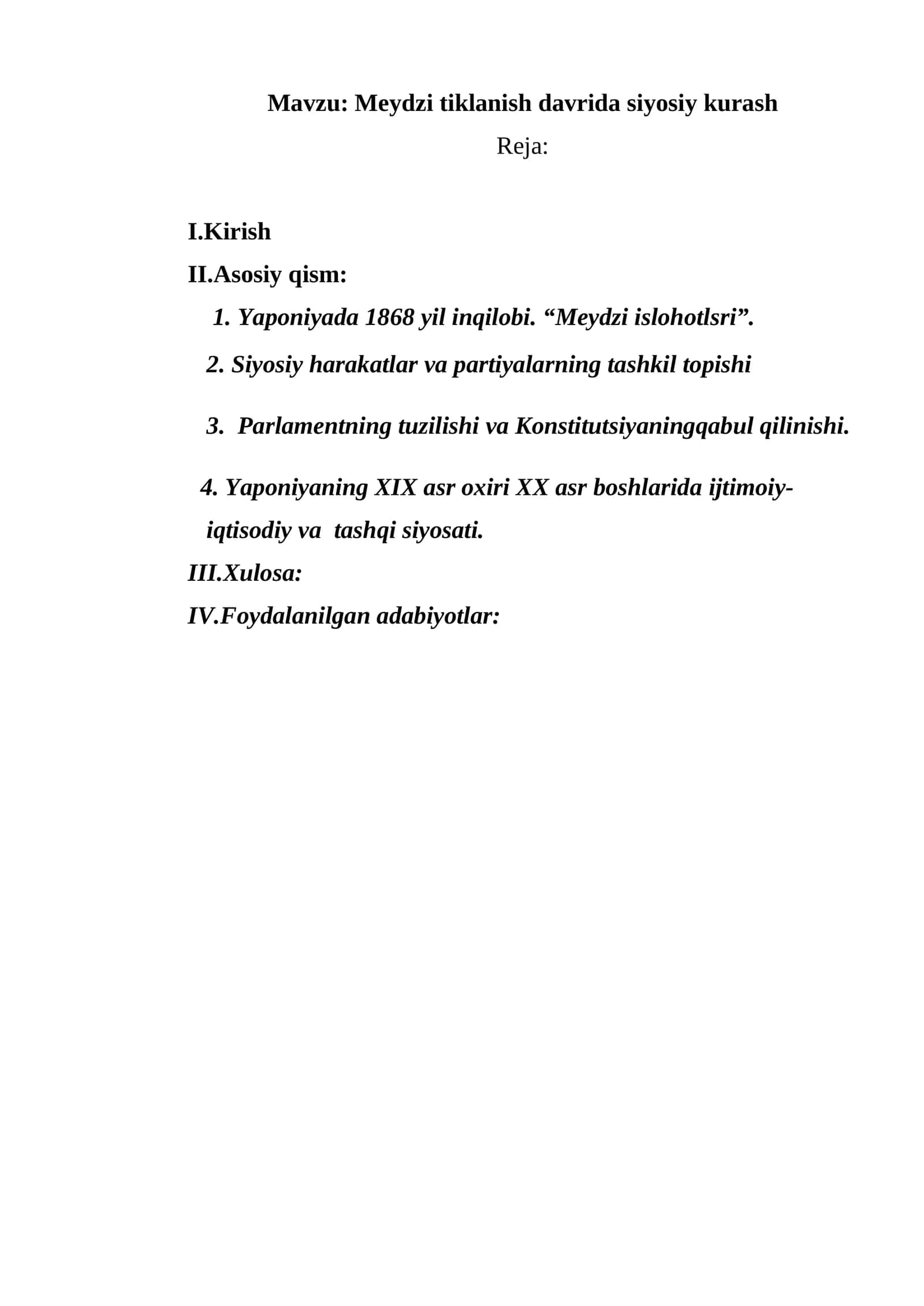 Meydzi tiklanish davrida siyosiy kurash 1