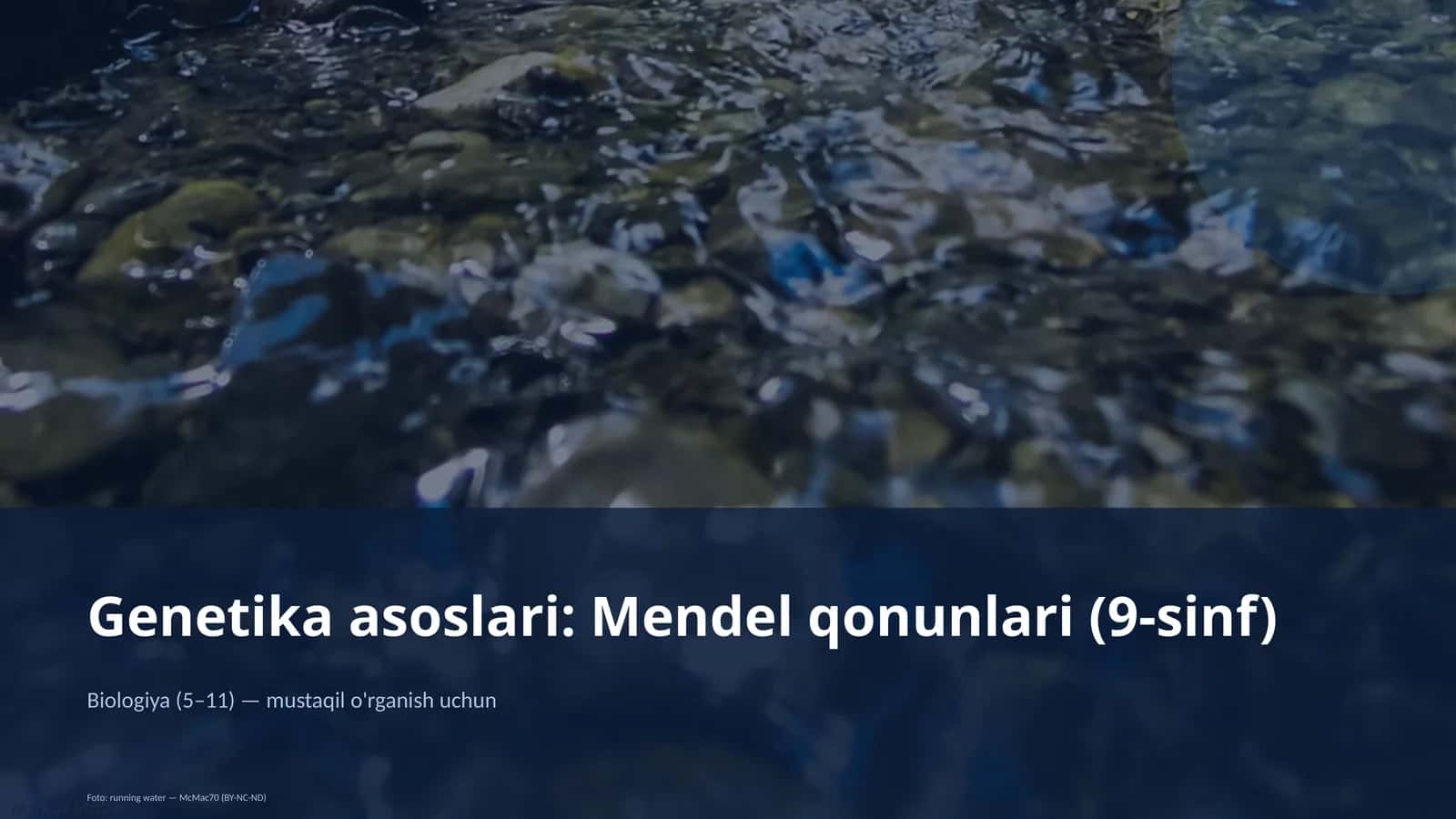 Genetika asoslari: Mendel qonunlari (9-sinf) 1
