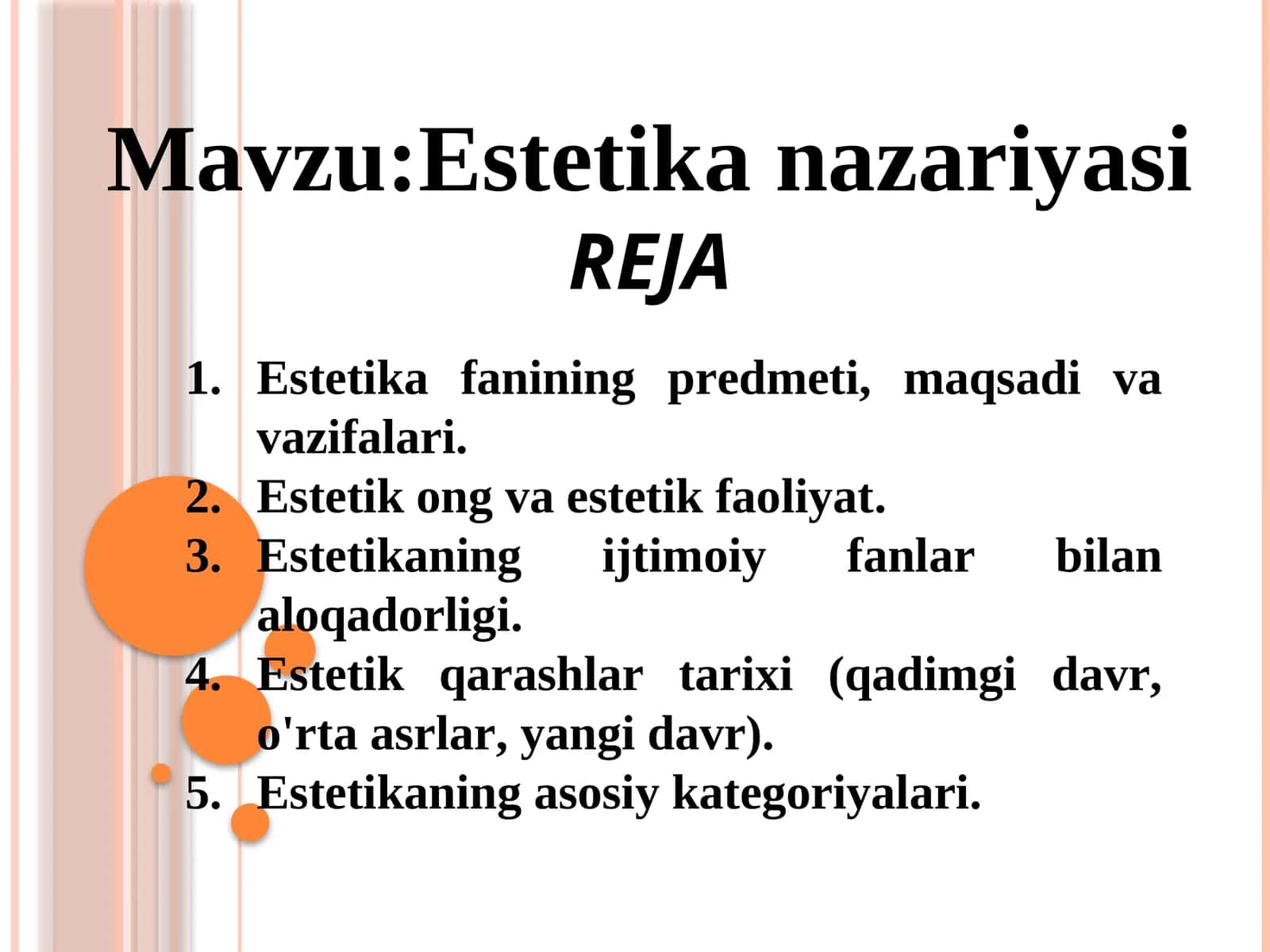 Estetika nazariyasi 1
