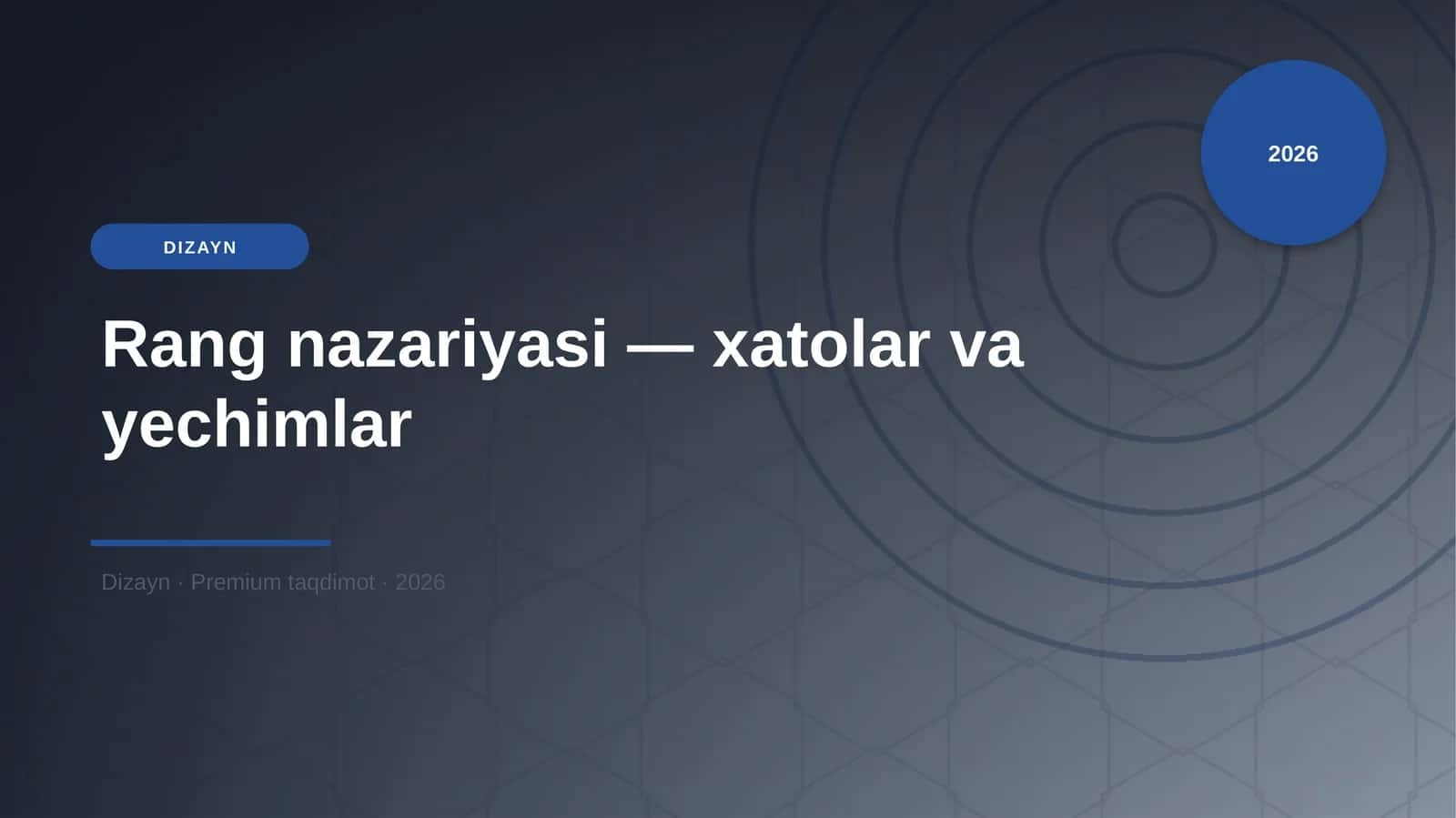 Rang nazariyasi — xatolar va yechimlar 1