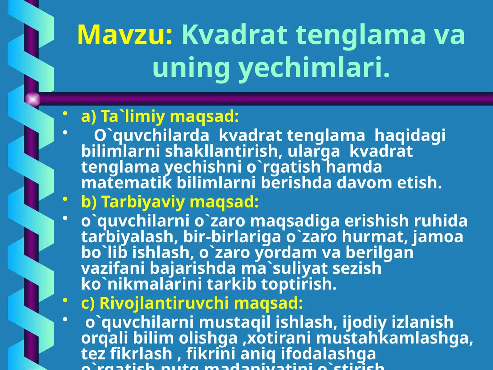 Kvadrattenglamavauningyechimlari 1