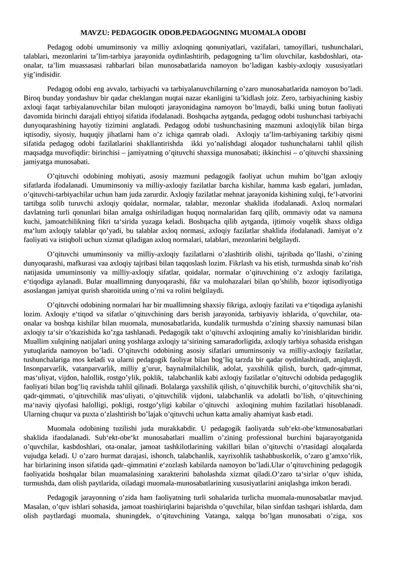 PEDAGOGIK ODOB 1