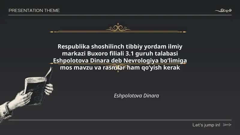 Nevrologiya boʻlimi 1