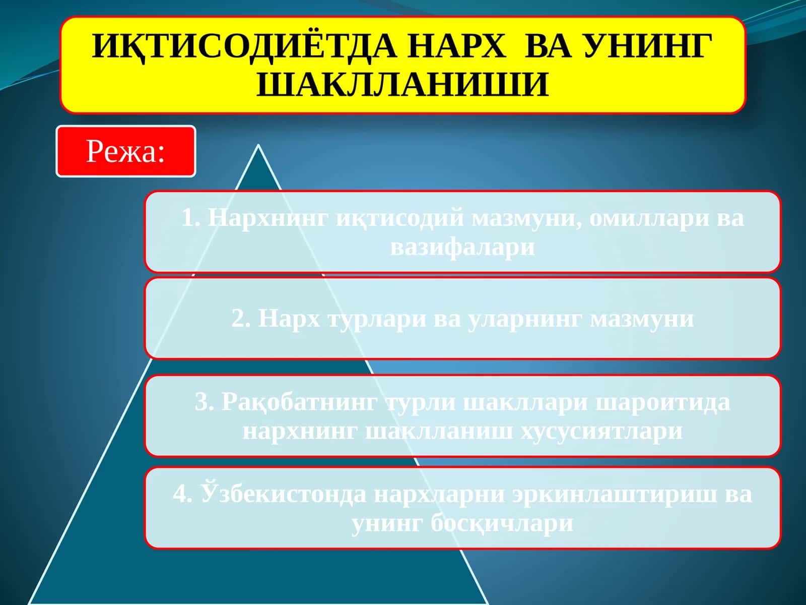 Iqtisodiyotda narx va uning shakllanishi 1