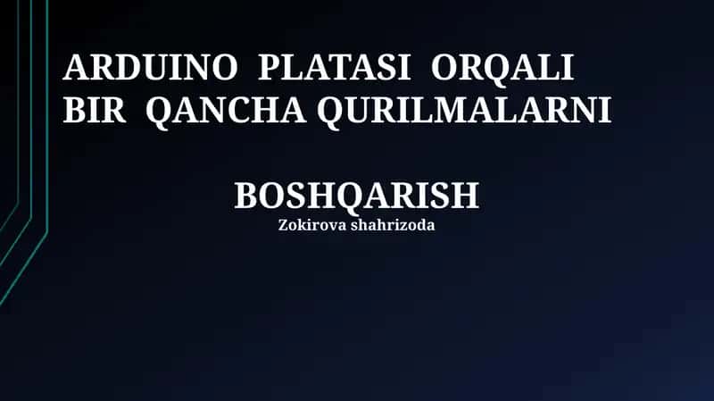 Arduino Kodlash Asoslari 1