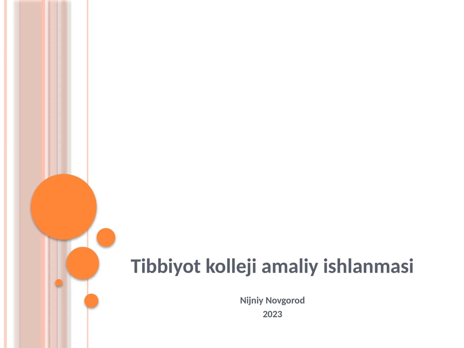 Tibbiyot kolleji amaliy ishlanmasi 1
