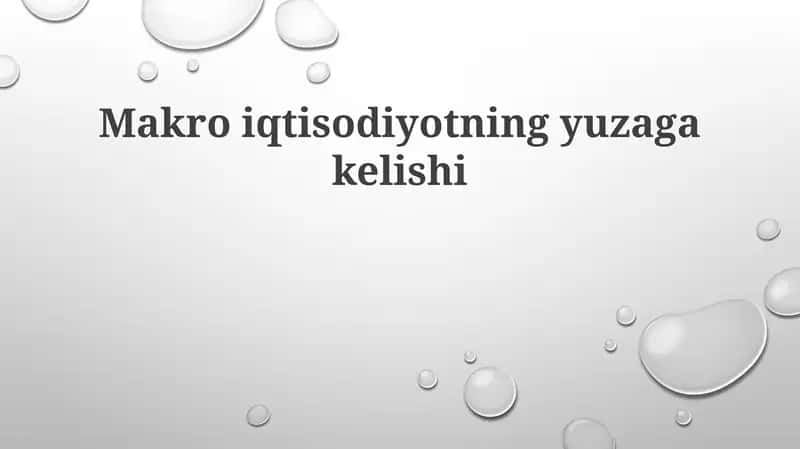 Makroiqtisodiyot 1
