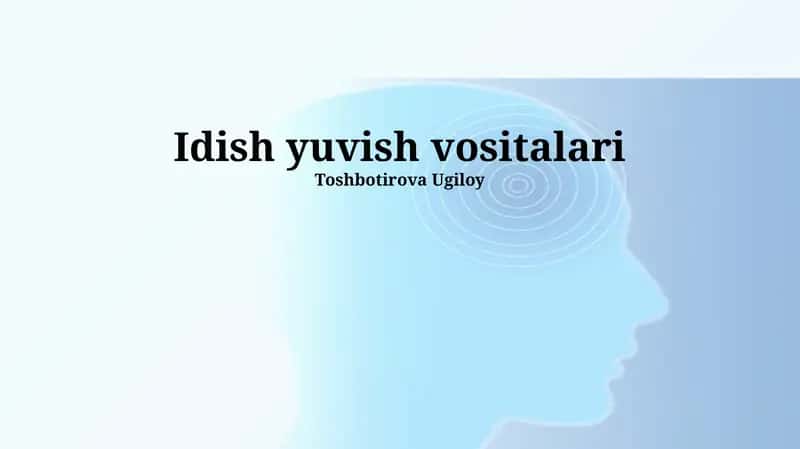 Idish yuvish vositalari 1