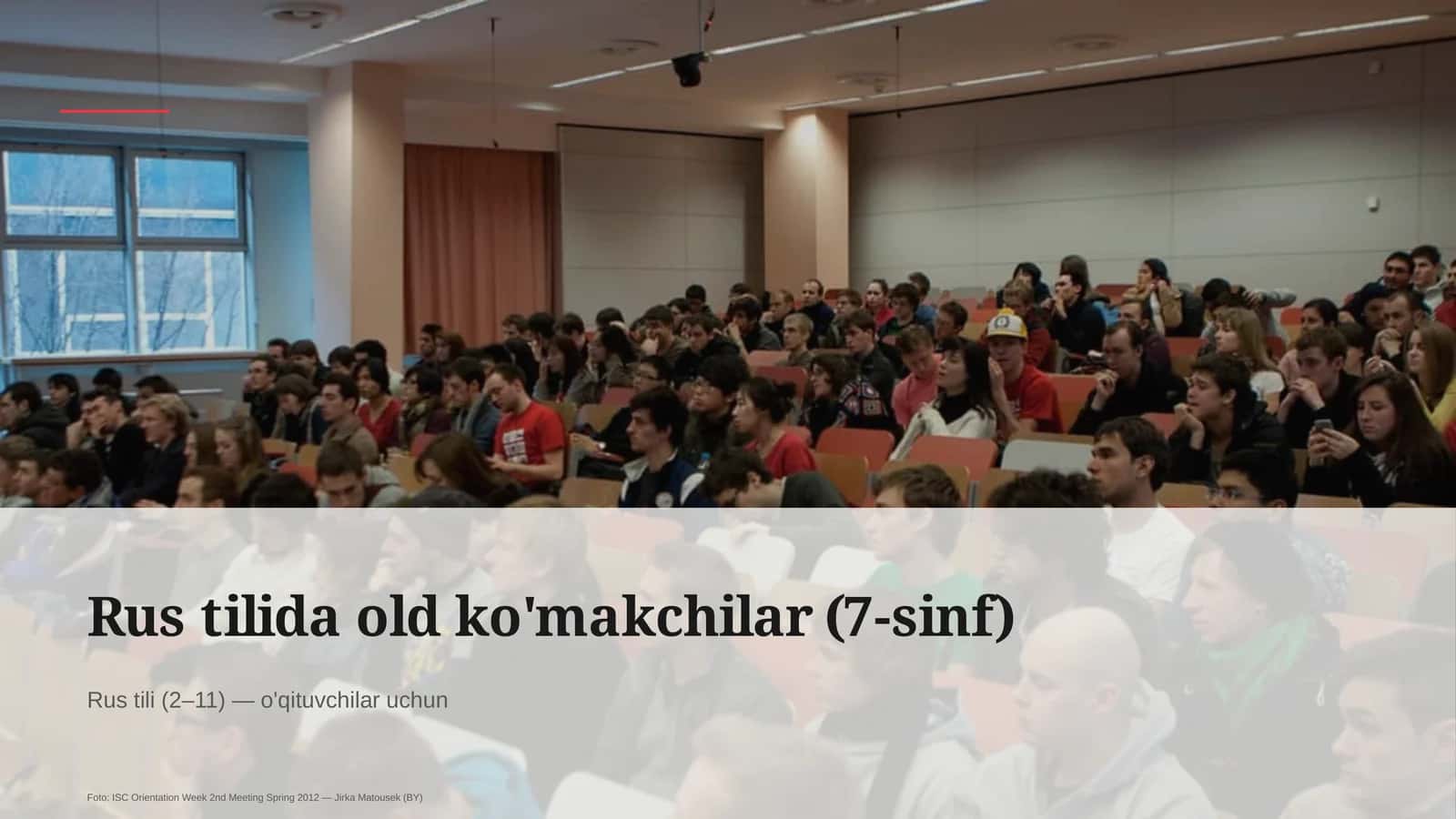 Rus tilida old ko'makchilar (7-sinf) 1
