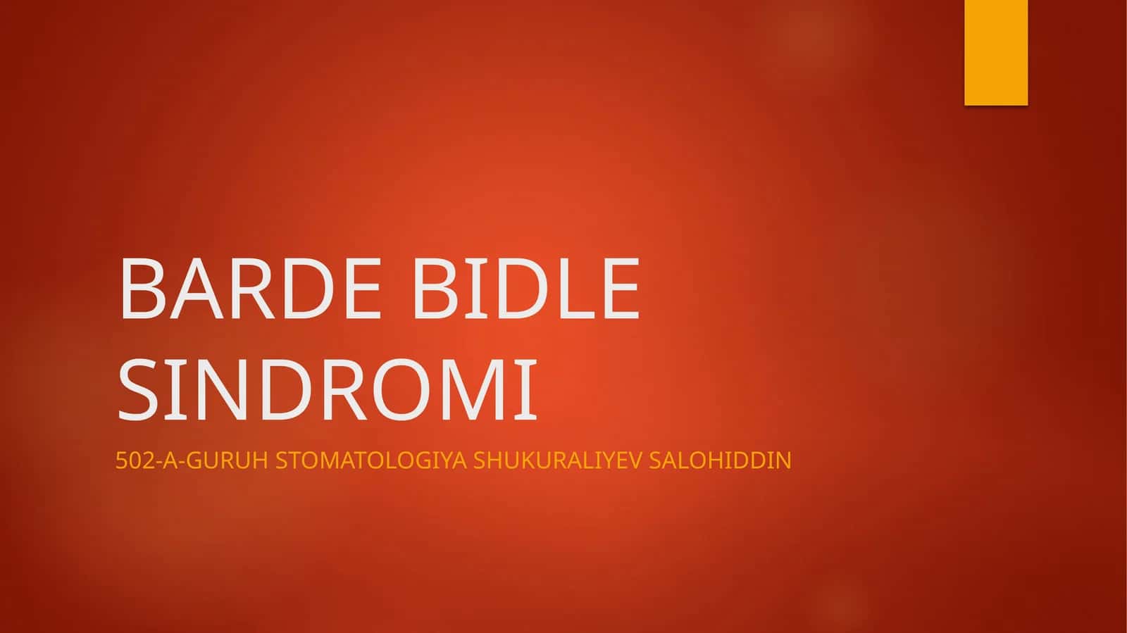 BARDE BIDLE SINDROMI 1