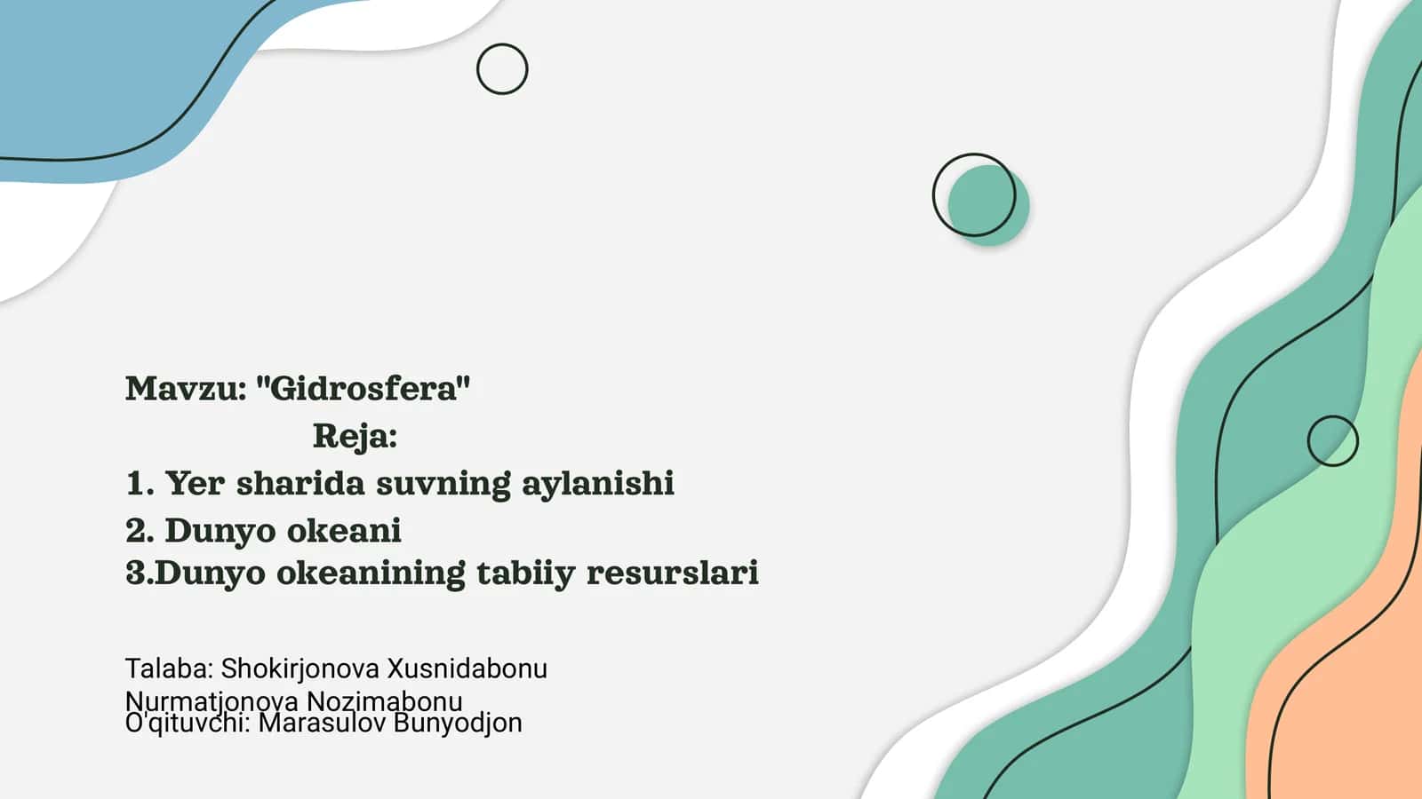 Gidrosfera 1