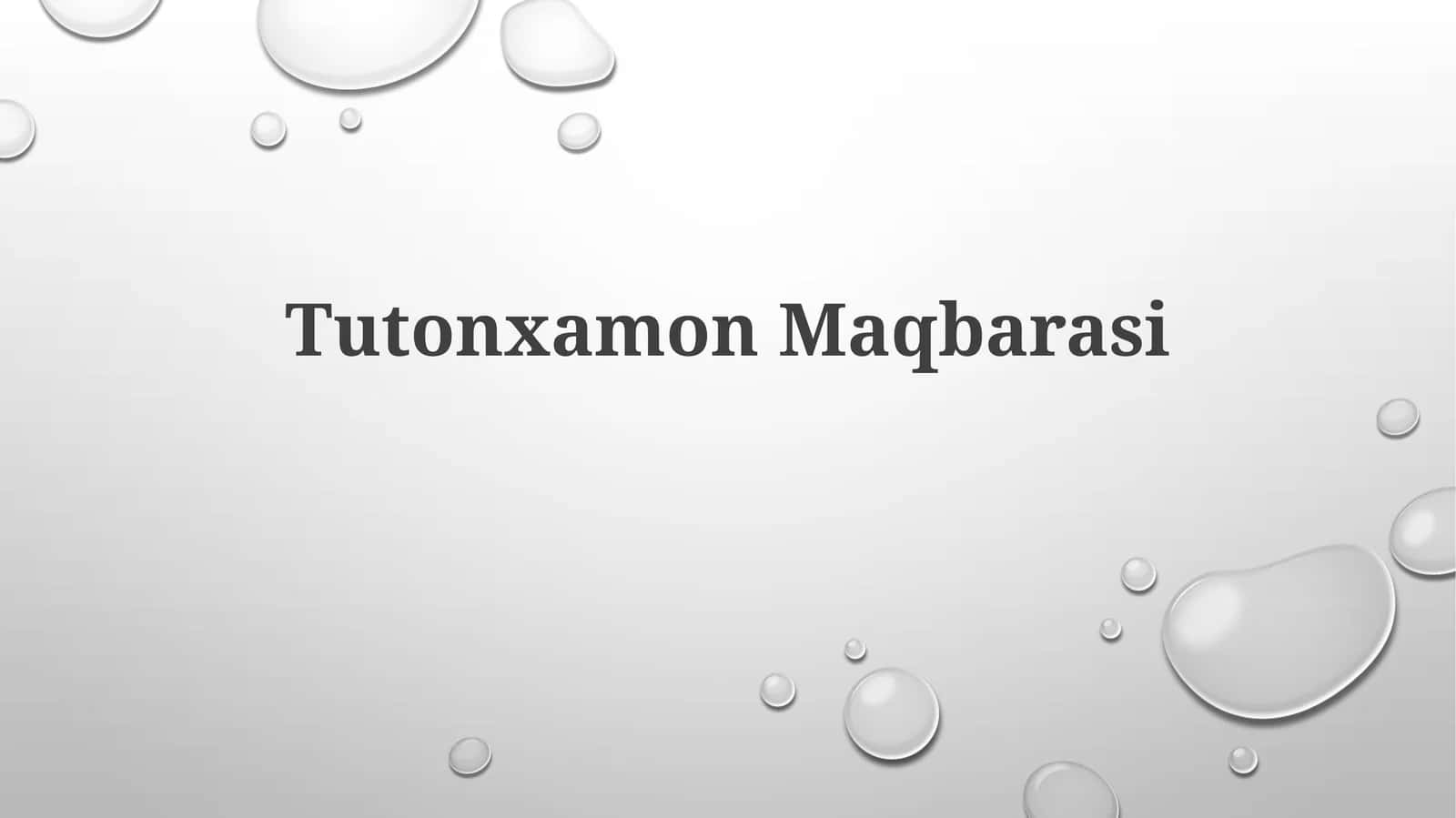 TutonxamonMaqbarasi 1