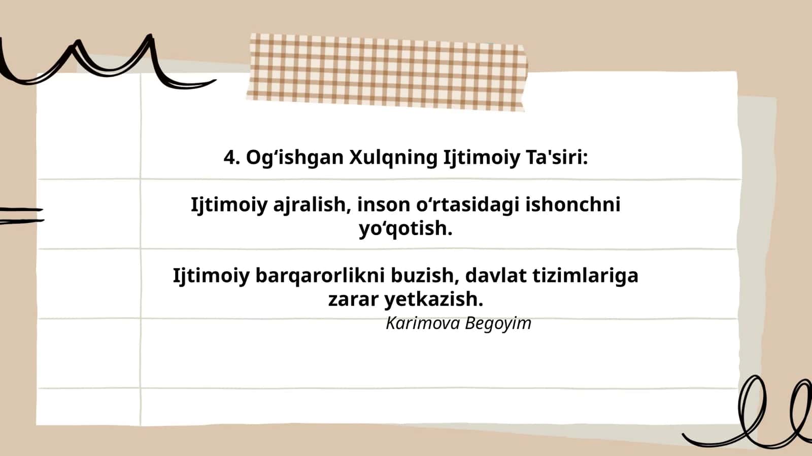 Og‘ishgan Xulqning Ijtimoiy Ta'siri 1