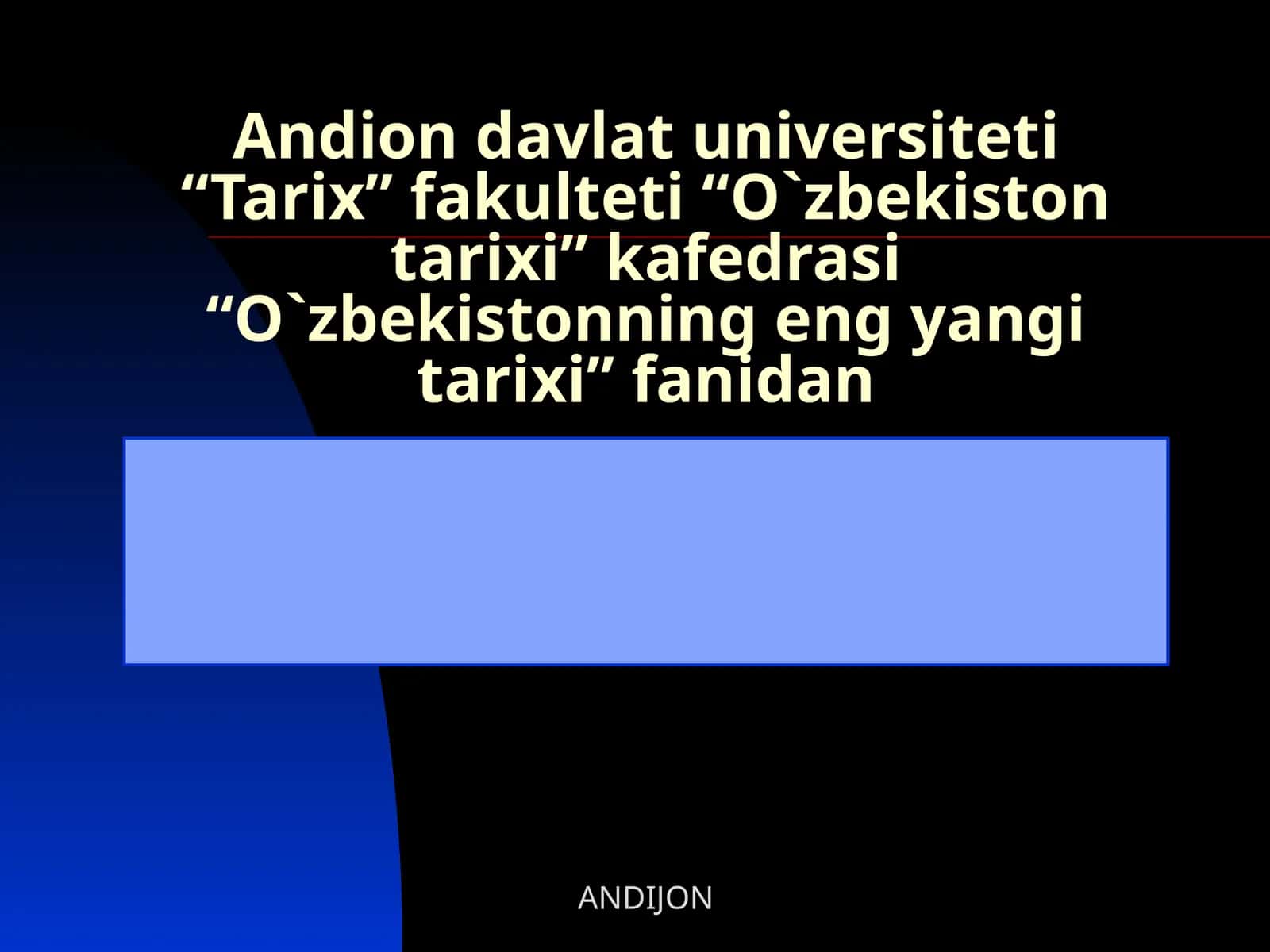 9-mavzu.O‘zbekistonRespublikasidata’limsohasidaamalgaoshirilganislohotlar 1