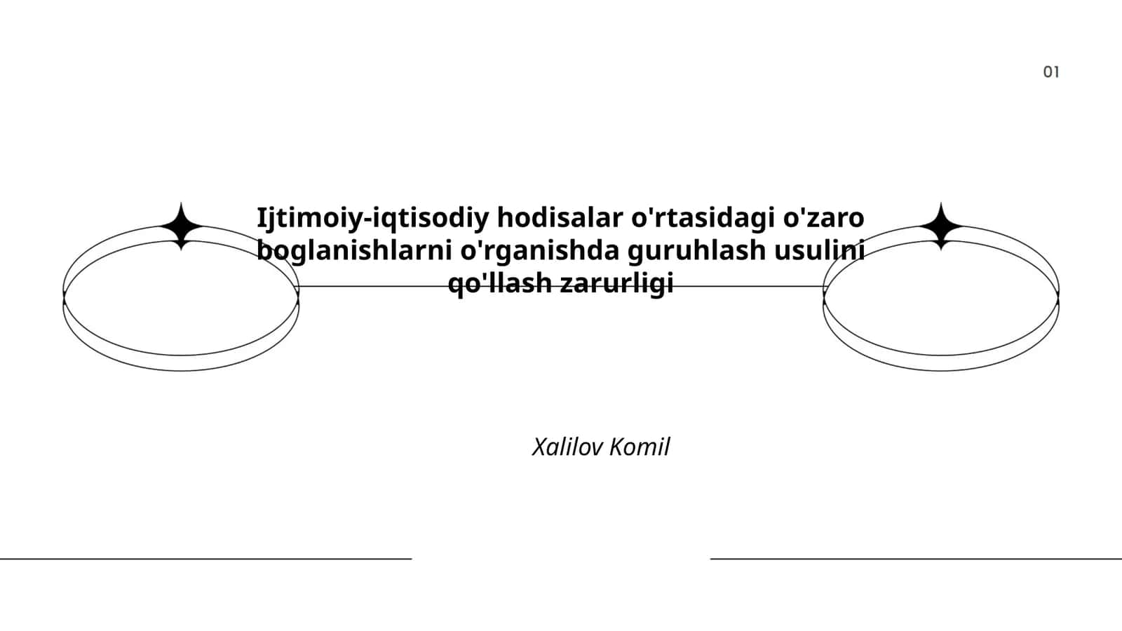 Ijtimoiy-iqtisodiy hodisalar o'rtasidagi o'zaro boglanishlarni o'rganishda guruhlash usulini qo'llash zarurligi 1