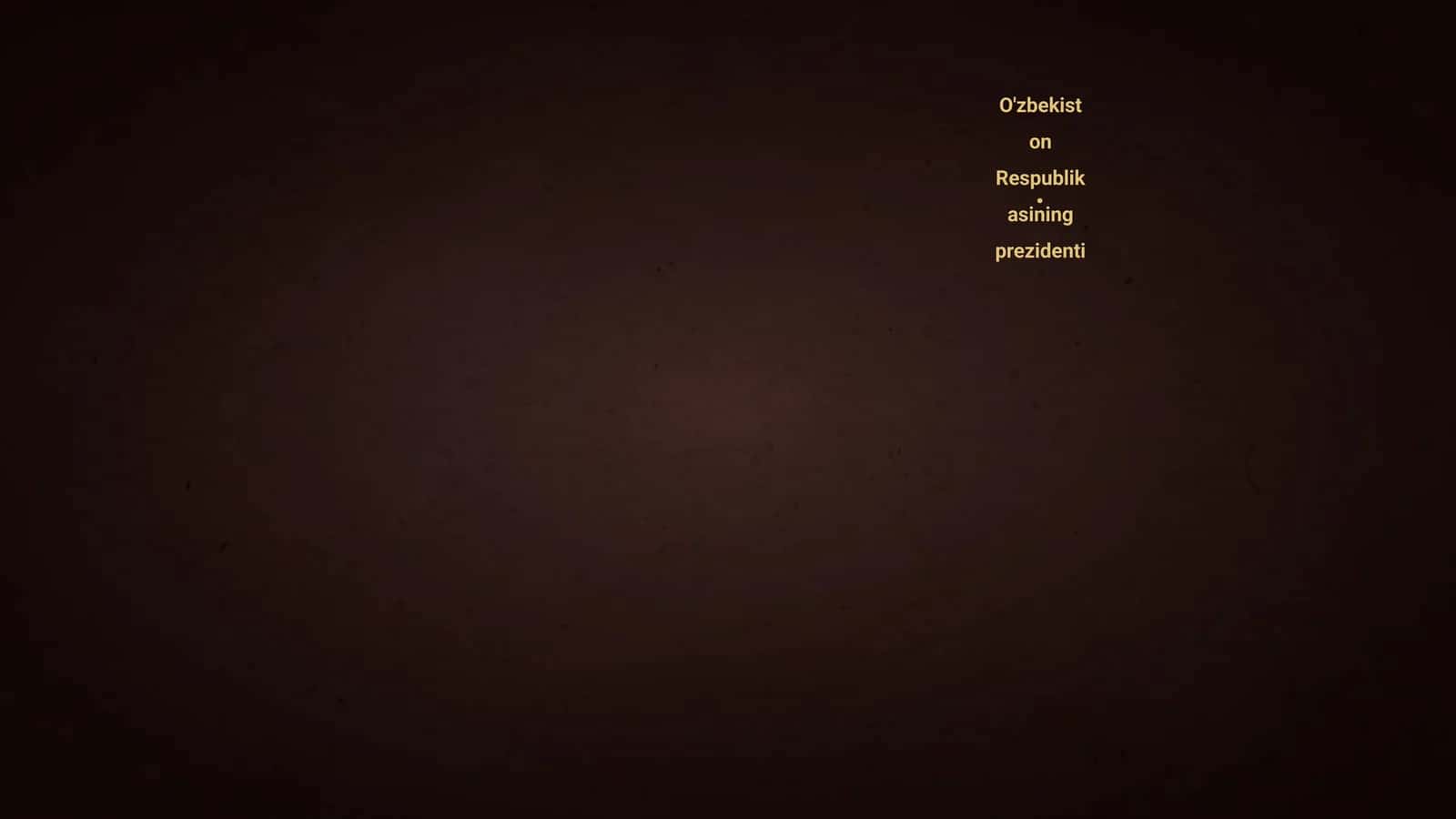 O'zbekiston Respublikasining prezidenti 1