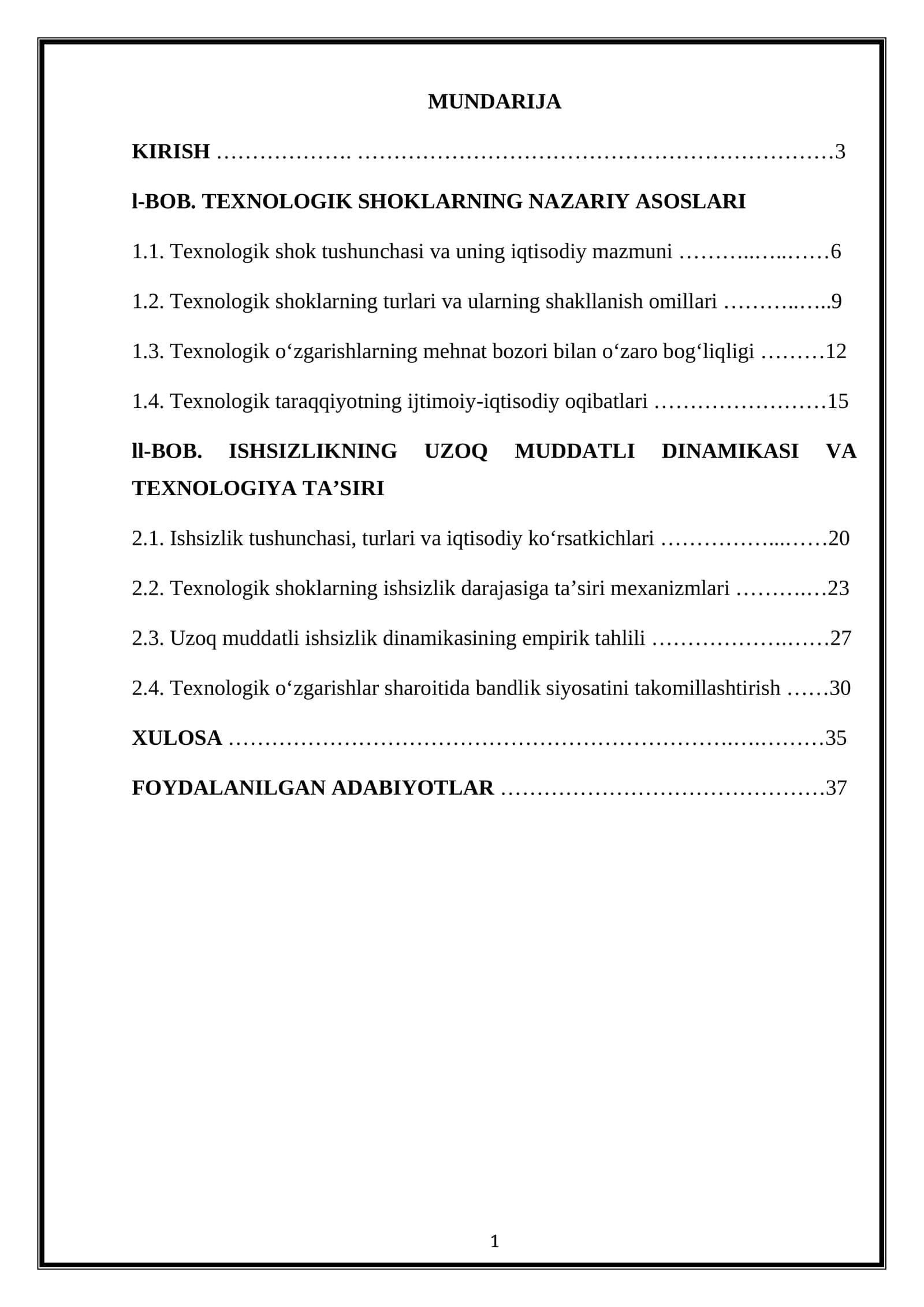 TEXNOLOGIK SHOKLAR 1