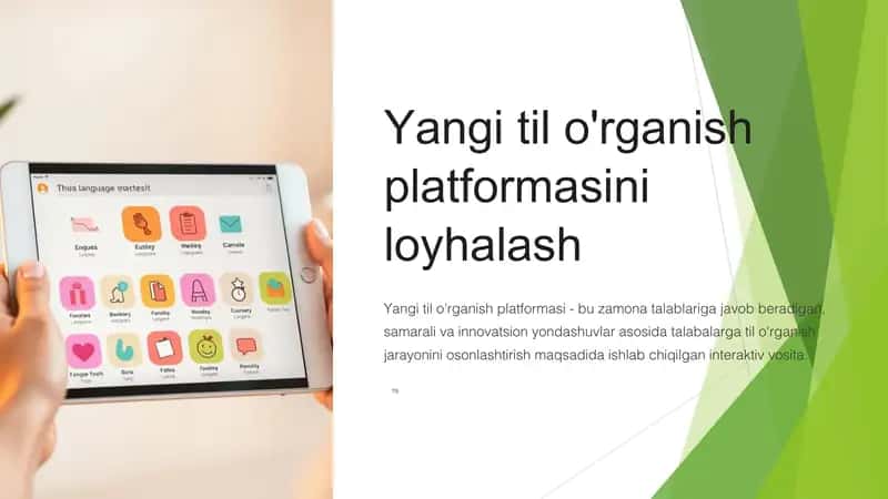 Yangi til o'rganish platformasi 1