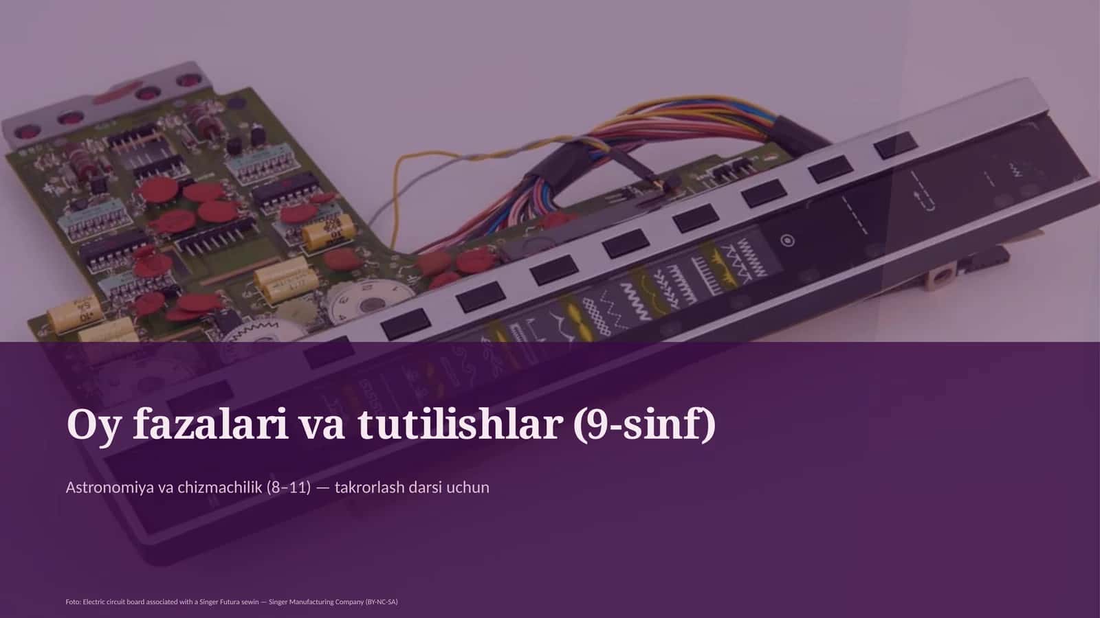 Oy fazalari va tutilishlar (9-sinf) 1