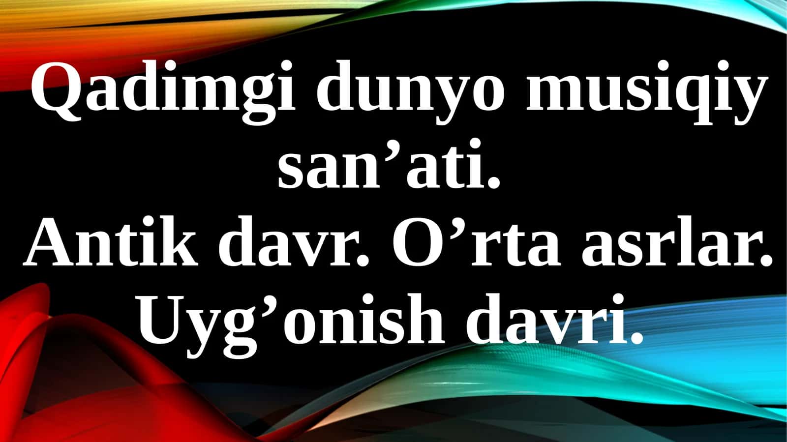 Antikdavrmusiqasi 1
