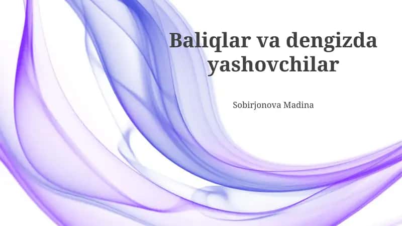 Dengiz o'simliklari 1