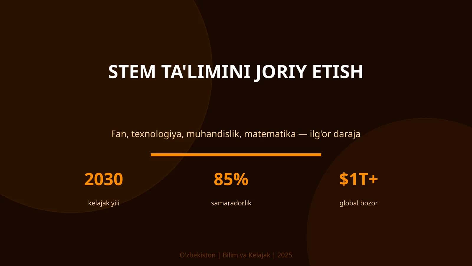 STEM TA'LIMINI JORIY ETISH 1