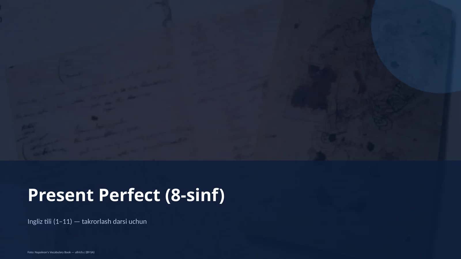 Present Perfect (8-sinf) 1