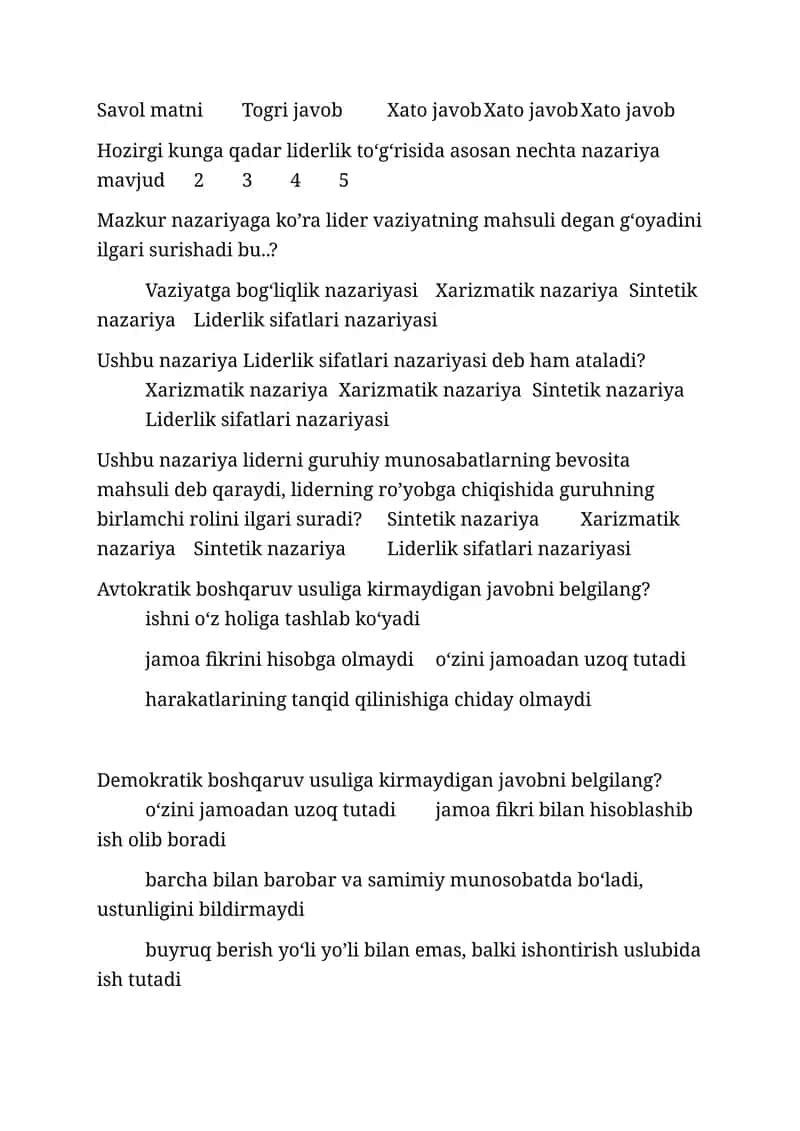 Liderlik nazariyasi 1