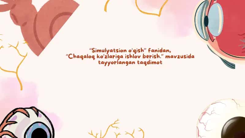 Chaqaloq ko'zlariga ishlov berish 1