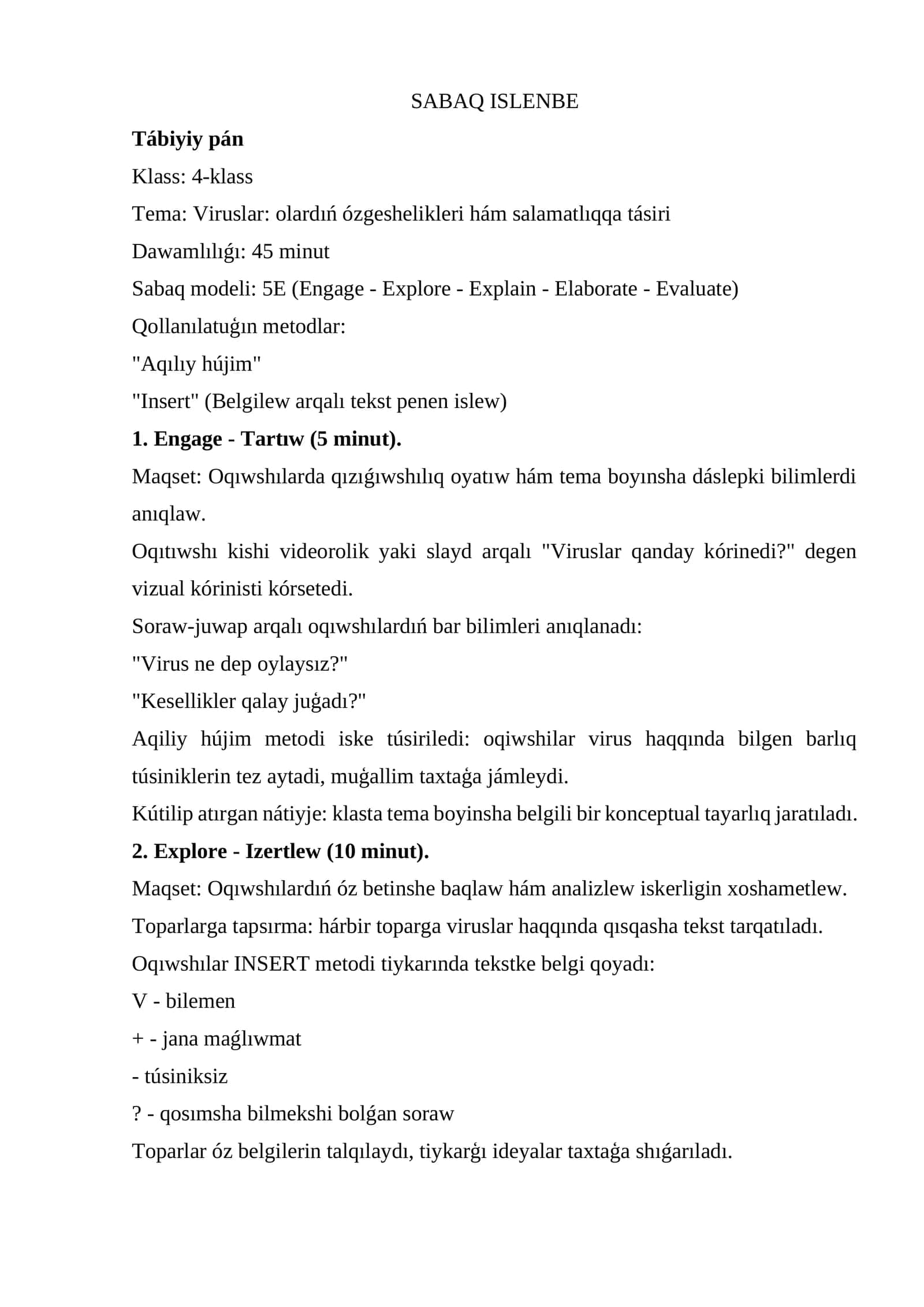 Viruslar: olardıń ózgeshelikleri hám salamatlıqqa tásiri 1