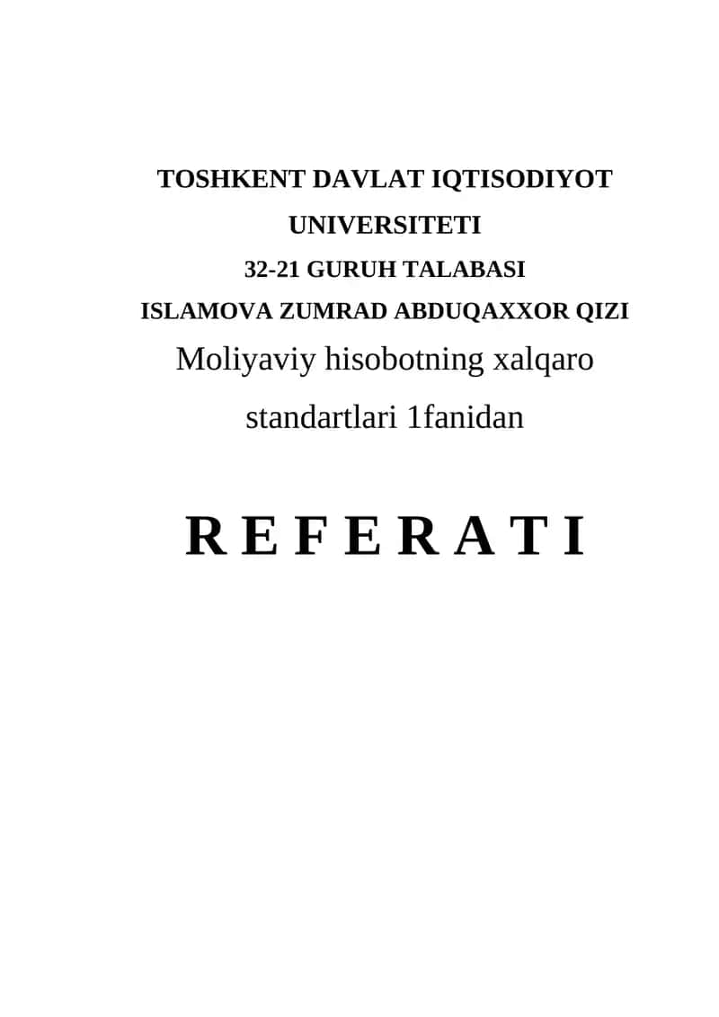 Nomoddiy aktivlar hisobi tushunchasi 1