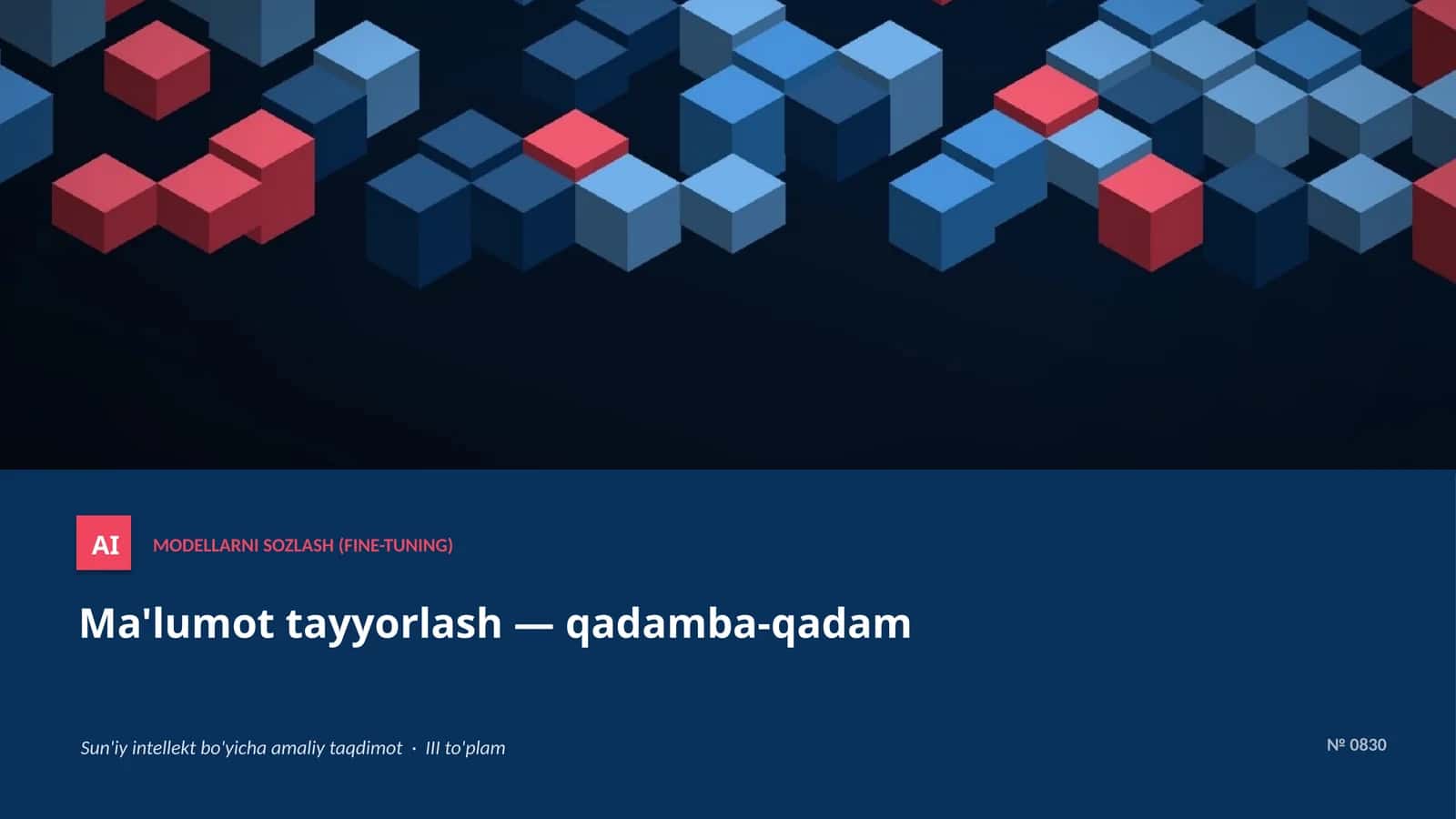 MODELLARNI SOZLASH (FINE-TUNING) 1